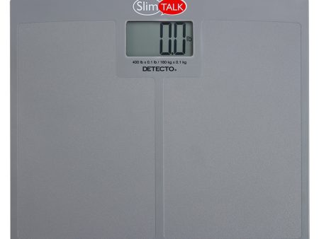 Detecto Talking Home Health Scale for Textured Platform Surface, 400 lb x 0.1 lb Cheap