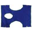 Invacare Solid Polyester Standard Sling with Commode Opening - Blue Discount