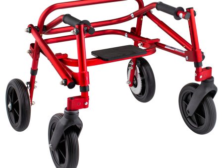 Circle Specialty Kilp 4 Wheeled with 8  Outdoor Wheels and Flip Up Seat - Red, Extra-Small Supply