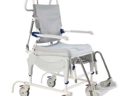 Invacare Aquatec Ocean Ergo Dual VIP Premium Mobile Shower and Commode Chair For Sale