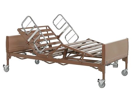 Invacare Heavy-Duty Full-Electric Bariatric Bed with Half Length Rail and Foam Mattress Discount