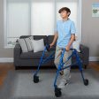 Circle Specialty Kilp 4 Wheeled Walker - Blue, Large For Discount