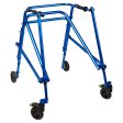 Circle Specialty Kilp 4 Wheeled Walker - Blue, Large For Discount