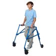 Circle Specialty Kilp 4 Wheeled Walker - Blue, Large For Discount