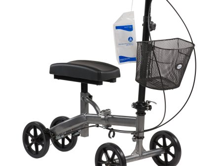 Dynarex Steerable Knee Walker with Basket, 1 box Supply