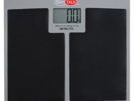 Detecto Talking Home Health Scale for Black Rubber Mat, 550 lb x 0.1 lb Cheap