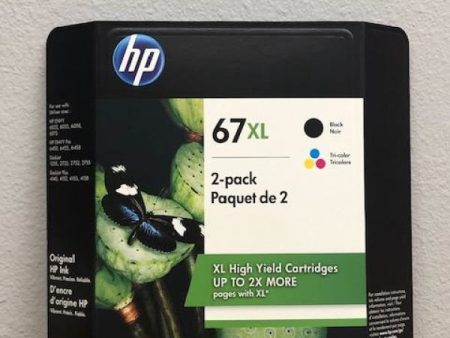 HP 3YP31BN 67XL ( 3YM57AN 3YM58AN ) Ink Jet Cartridge Black & Color Online now