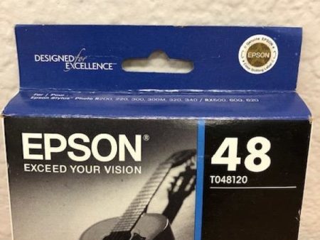 ( Expired ) Genuine Epson T048120 T0481  Epson 48 Ink Jet Cartridge Black on Sale