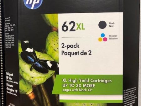 HP F6U02BN ( HP 62XL ) Ink Jet Cartridge Black & Color ( C2P07AN C2P05AN ) OfficeJet 5742 5744 5745 8040 Online