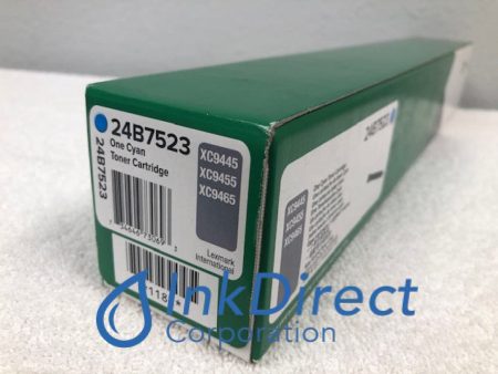 Genuine Lexmark 24B7523 Toner Cartridge Cyan XC9445 XC9455 XC9465 Supply