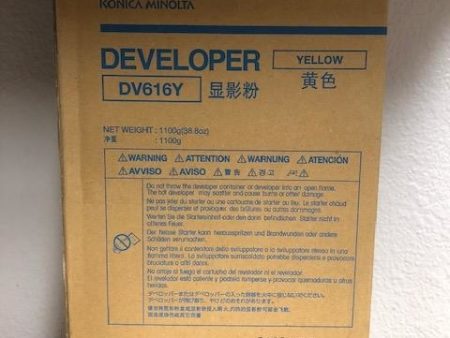 Genuine Konica Minolta A5E7700  DV-616Y DV616Y Developer Yellow on Sale