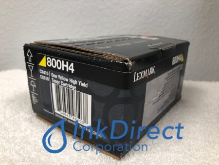 Genuine Lexmark 80C0H40 800H4 Toner Cartridge Yellow CX410DE CX410DTE CX410E Online now