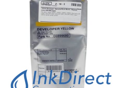 Genuine Ricoh D0899680 D089-9680   Developer Yellow Online