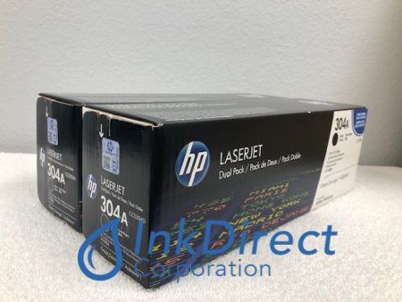 HP CC530AD 304A Dual Pack ( 2 * CC530A ) Toner Cartridge Black CM2320FXI CM2320N CM2320NF CP2020 CP2025DN CP2025N CP2025X For Sale