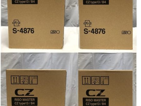 Riso G S4876 S-4876 CZ Type 13   B4 ( Lot of 4 ) Master Online Sale