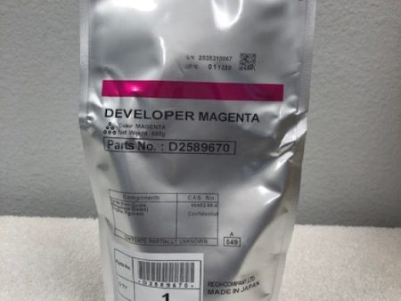 Genuine Ricoh Savin Lanier D2589670 D258-9670  MP C8003 Pro C5200 Developer Magenta For Sale