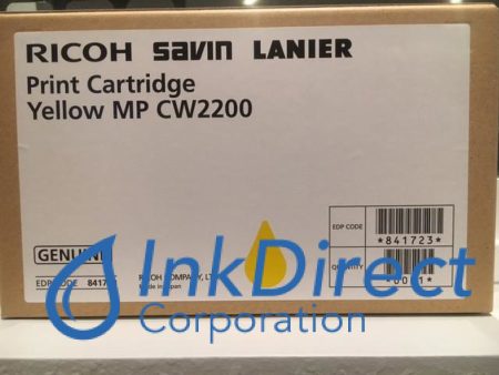 ( Expired ) Genuine Ricoh Savin Lanier 841723   MP CW2200SP Print Cartridge Yellow For Sale