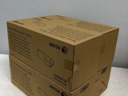 Xerox 106R2738 106R02738 ( lot of 4 ) WC3655 Toner Cartridge Black WorkCentre 3655 3655S 3655X Supply