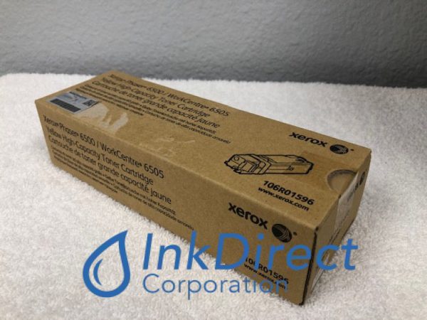 Xerox 106R1596 106R01596 Phaser 6500 High Yield Toner Cartridge Yellow Online Sale