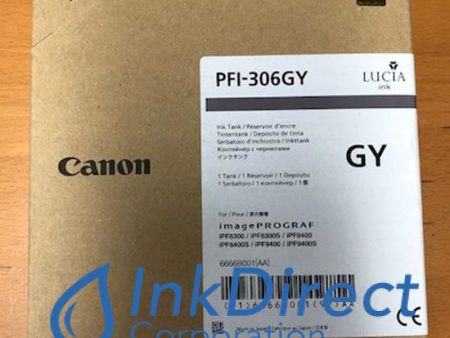 ( Expired ) Genuine Canon 6666B001AA   PFI-306GY Ink Tank Gray For Sale