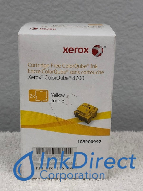 Xerox 108R992 108R00992  ColorQube 8700 Ink Stick Yellow Sale