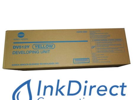 Genuine Konica Minolta A2XN08D  DV-512Y DV512Y Developer Unit Yellow BizHub C224 C224E C284 C284e C364 C364e C454 C454E C554 C554E Supply