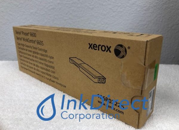 Xerox 106R2225 106R02225 Toner Cartridge Cyan Phaser 6600 WorkCentre 6605 Fashion