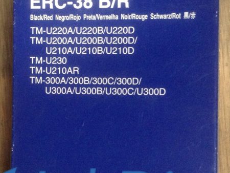 ( Expired ) Genuine Epson S015376 ERC38BR ERC-38BR Ribbon Ctg Black & Red Sale