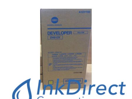 Genuine Konica Minolta A1DY700  DV-613Y DV613Y Developer Yellow Online now